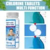 200 Chlortabletten, Schwimmbecken Reinigungstabletten Schwimmendes Chlor Whirlpool Chemikalienspender Reiniger Brausereiniger Werkzeuge -Bestintex Geschaft f0b905db9850af62eb83ebd4e633cb8f