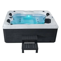 Artsauna Outdoor Whirlpool Oasis – Spa Mit Massagedüsen, LED-Beleuchtung, 2 Filter, Abdeckung, Pumpe, Ausstiegshilfe - Whirlpool Winterfest & Beheizbar -Bestintex Geschaft f0dfb3363097e6cc9887948e360652b7