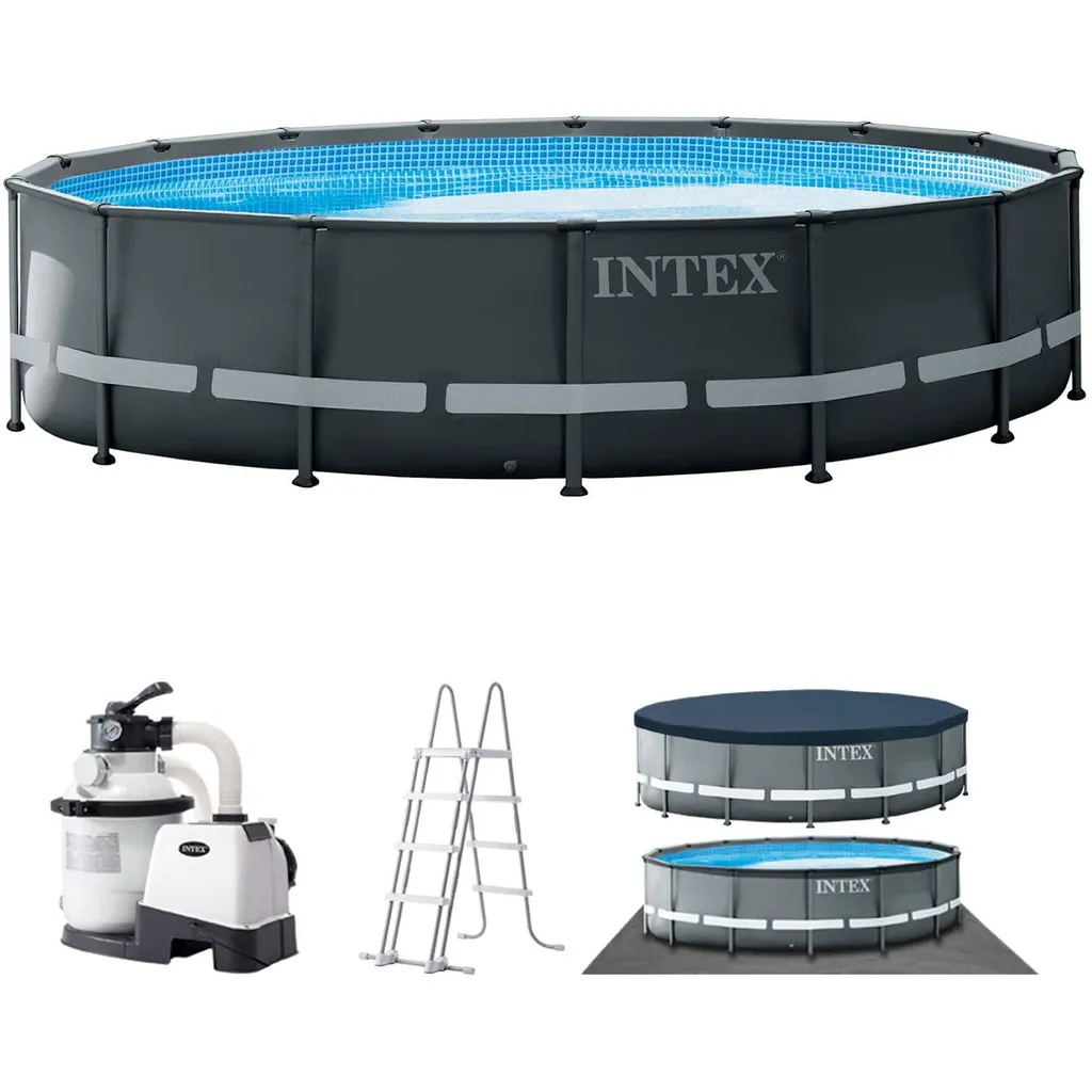 Intex Frame Pool Set Ultra Rondo XTR 488 X 122 Cm 4 Intex Frame Pool Set Ultra Rondo XTR 488 X 122 Cm – Bild 2
