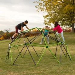 Lifetime Geometrisches Klettergerüst, Kletterkugel "Geodome" Grün / Bronze Ø 335 X 168 Cm -Bestintex Geschaft f107ecf151fb97845d8e604d35d9e6ae