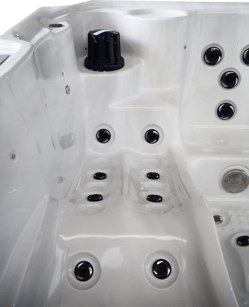 Outdoorwhirlpool Oasis Maxi Weiß Inkl. Treppe Und Abdeckung - 210 X 210 X 92cm 13 Outdoorwhirlpool Oasis Maxi Weiß Inkl. Treppe Und Abdeckung - 210 X 210 X 92cm – Bild 11