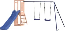 VidaXL Spielturm Mit Rutsche Schaukel Kletterwand Massivholz Douglasie -Bestintex Geschaft f25477a82faacf89ab1256a15f33c2bd