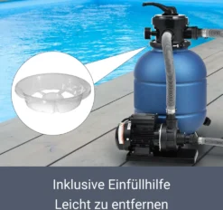 Juskys Sandfilteranlage PSFA20A – Robuster Pool-Filter Mit 4 Wege-Ventil Und Druckanzeige - Mit Selbstreinigungsfunktionen Und Winterfest -Bestintex Geschaft f2c0602c1d2cf3edf3a2b522c7ca5109