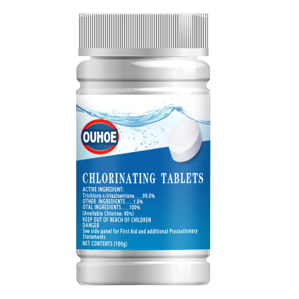 100g Pool Chlor Tabletten, Chlortabletten Für Pool Für Schnelldesinfektion Bei Wasserproblemen Im Pool 3 100g Pool Chlor Tabletten, Chlortabletten Für Pool Für Schnelldesinfektion Bei Wasserproblemen Im Pool