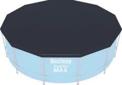 BESTWAY 56420 Steel Pro Max Swimmingpool Filterpumpe Leiter Cover Rund 366x122cm -Bestintex Geschaft f577d94fd9824283b15baeadbe9e8c57