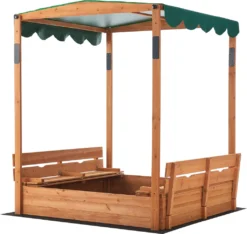 Sandkasten Pitsunda Mit Höhenverstellbarem Dach 145x118x118cm Holzsandkasten Sandkiste Deckel Klappbar 2 Sitzbänke -Bestintex Geschaft f57c93b0fa95a48a50f8a641c2aeb523