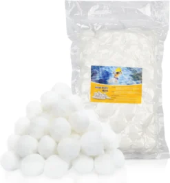 EINFEBEN Filter Balls Poolzubehör 700g Filterbälle Filtermaterial Ersetzen 25 Kg Filtersand Für Pool Für Sandfilter Alternativ 25 Kg