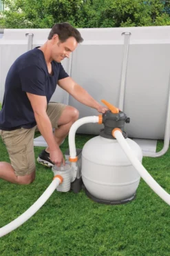 Bestway Flowclear Sandfilteranlage Sandfilter Filterpumpe Filteranlage Filter Mit Zeitschaltuhr 7.571 L/h -Bestintex Geschaft f5da62024866b4239bda02af675765f9