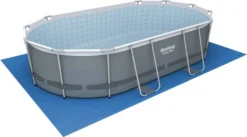 Bestway Power Steel™ Frame Pool Komplett-Set, Oval, Mit Filterpumpe, Sicherheitsleiter & Abdeckplane 488 X 305 X 107 Cm, Schwimmbecken, Schwimmen, Pools -Bestintex Geschaft f6a279ef9009bcf2464b66ae43c3fe37