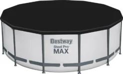Bestway® Steel Pro MAX™ Frame Pool Komplett-Set Mit Filterpumpe Ø 396 X 122 Cm, Lichtgrau, Rund 18 Bestway® Steel Pro MAX™ Frame Pool Komplett-Set Mit Filterpumpe Ø 396 X 122 Cm, Lichtgrau, Rund -Bestintex Geschaft f936a72002d5f44e64330777bda405c7