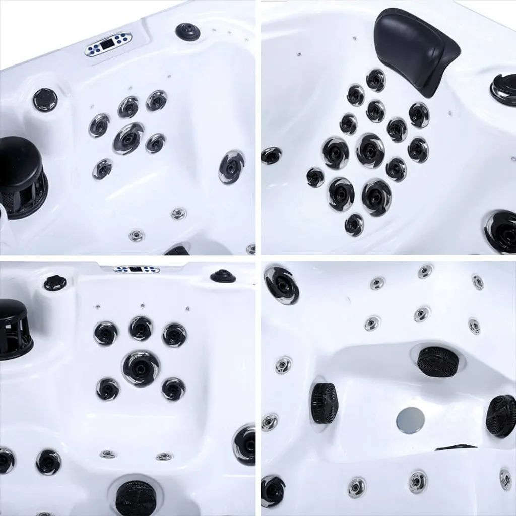 HOME DELUXE - Outdoor Whirlpool BEACH Plus Treppe Und Thermoabdeckung Außenpool Spa 13 HOME DELUXE - Outdoor Whirlpool BEACH Plus Treppe Und Thermoabdeckung Außenpool Spa – Bild 11