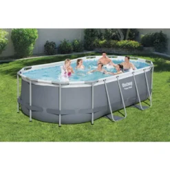 Bestway 56620 Power Steel Oval Oberirdischer Pool 427x250x100cmHöhe (cm): 100, Breite (cm): 427, Zusammensetzung: PVC, Länge (cm): 250, Gestalten: Oval, Maße: 4 - 4,99 M, Filterpumpe: 58383 35 Bestway 56620 Power Steel Oval Oberirdischer Pool 427x250x100cmHöhe (cm): 100, Breite (cm): 427, Zusammensetzung: PVC, Länge (cm): 250, Gestalten: Oval, Maße: 4 - 4,99 M, Filterpumpe: 58383 -Bestintex Geschaft ff2b3a1aac36e3660e984449006610f9